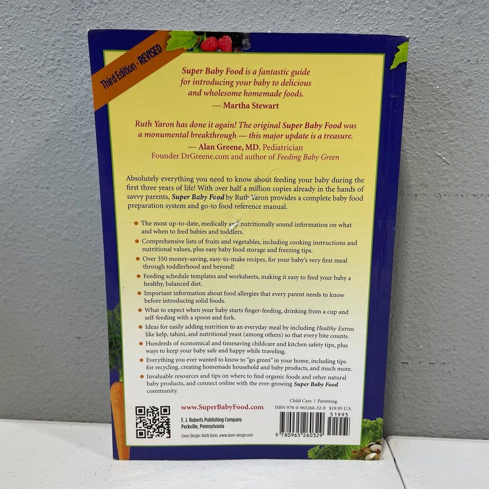 Super Baby Food: Your Complete Guide 3rd Ed. Revised Baby ages 0-3 yrs - Picture 4 of 5